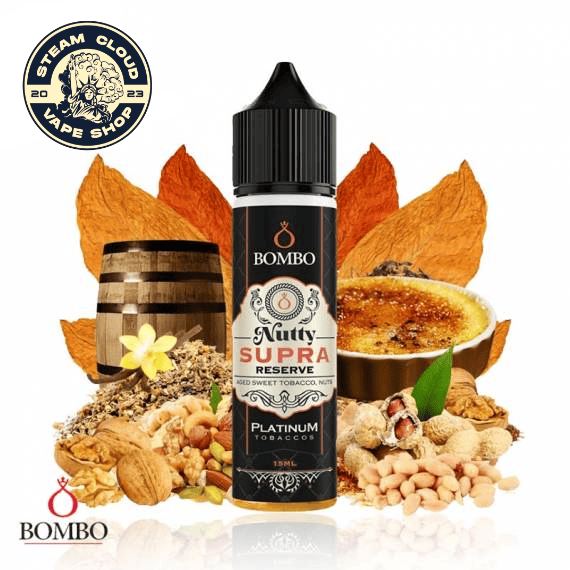 Aroma Nutty Supra Reserve 15ml/60 (Longfill) - Platinum Tobaccos by Bombo
