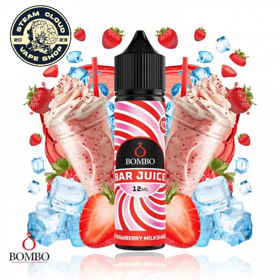 Aroma Strawberry Milkshake Ice (Longfill) 12ml/60 - Bombo Bar Juice