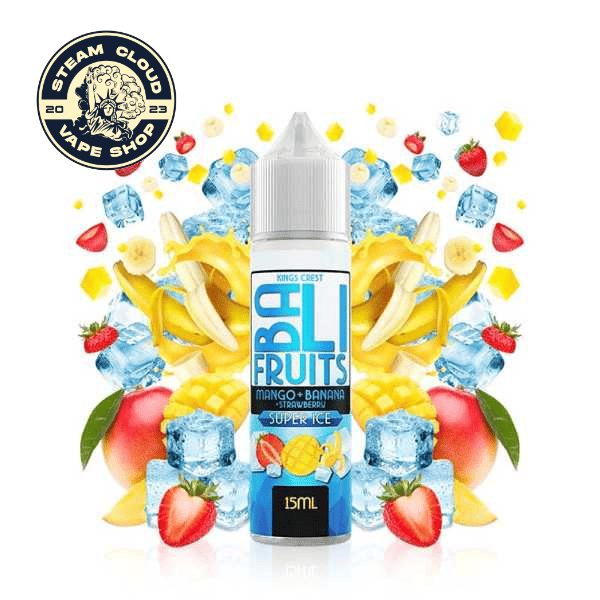 Aroma Mango + Banana + Strawberry Super Ice 15ml/60 (Longfill) - Bali Fruits by Kings Crest