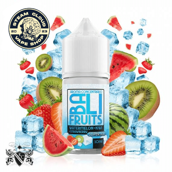 Aroma Watermelon + Kiwi + Strawberry Super Ice 10ml/30 (Longfill) - Bali Fruits by Kings Crest