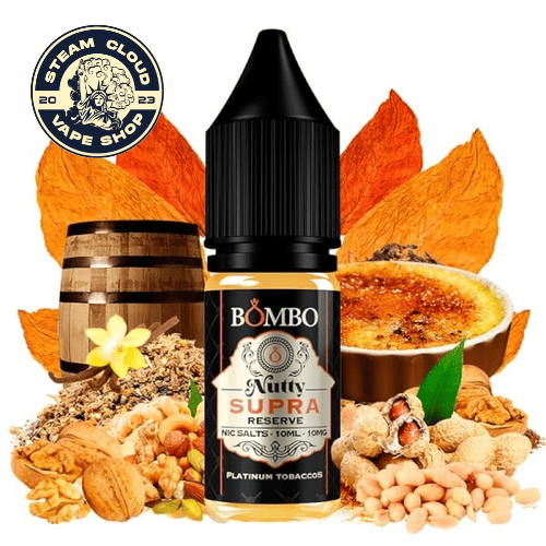 Nutty Supra Reserve Salts 10ml - Bombo Platinum Tobaccos (10 mg)