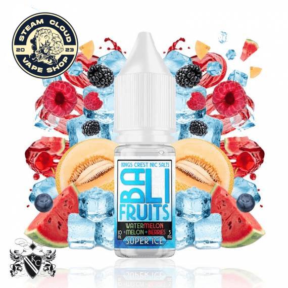 Sales Bali Watermelon+Melon+Berries Super Ice 10ml - Kings Crest Salts (5 mg)