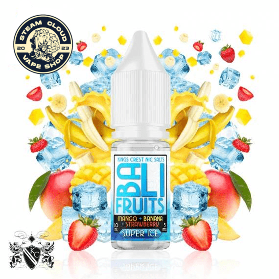 Sales Bali Mango+Strawberry+Banana Super Ice 10ml - Kings Crest Salts (5 mg)