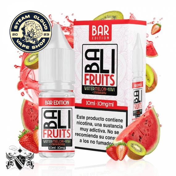Watermelon Kiwi Strawberry Bar Edition 10ml - Bali Fruits by Kings Crest Salts (10 mg)